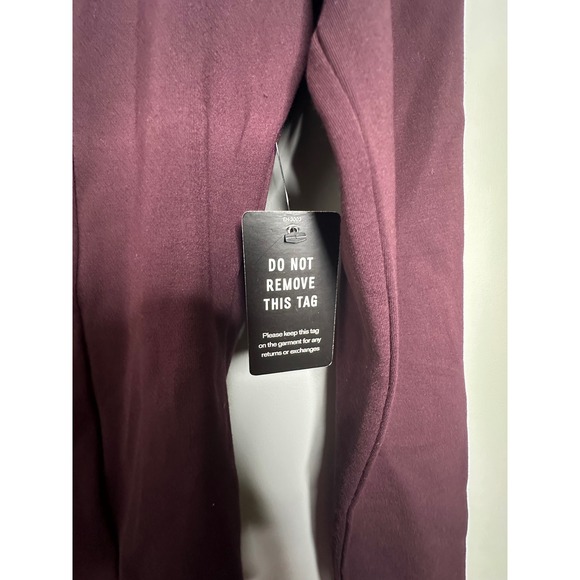 Express Square Neck Cutout Long Sleeve Bodysuit Women's Size Small Plum NWT - Picture 3 of 8